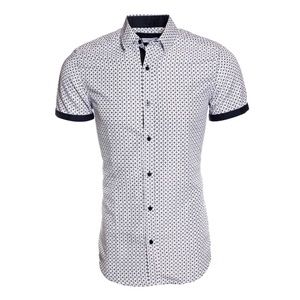 BERTO ROMANI STAR NAVY SHORT SLEEVE | DRESS SHIRT